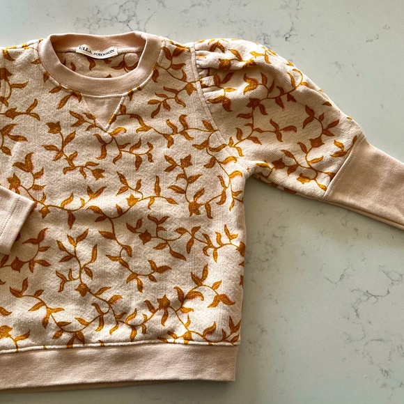 Ulla Johnson Girls Phoebe Pullover, Cream, 4T - Picture 4 of 5